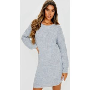 PLT Grey Knit Sweater Dress